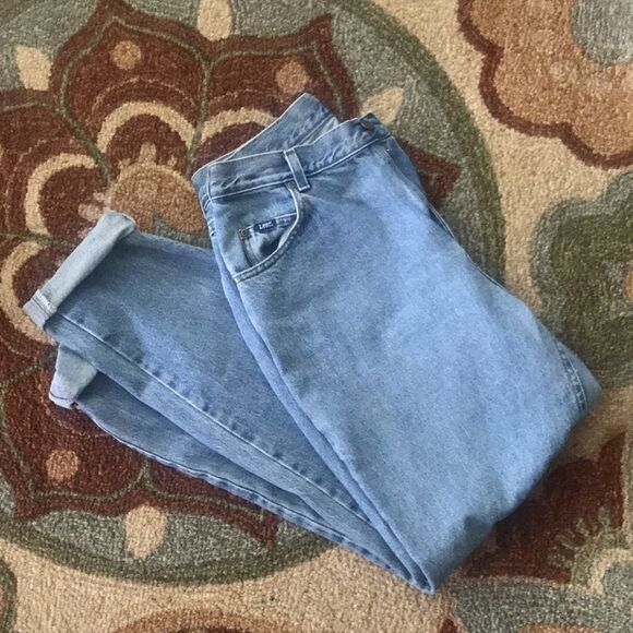 VINTAGE SIZE 10 LONG LEE MOM JEANS - Picture 7 of 8